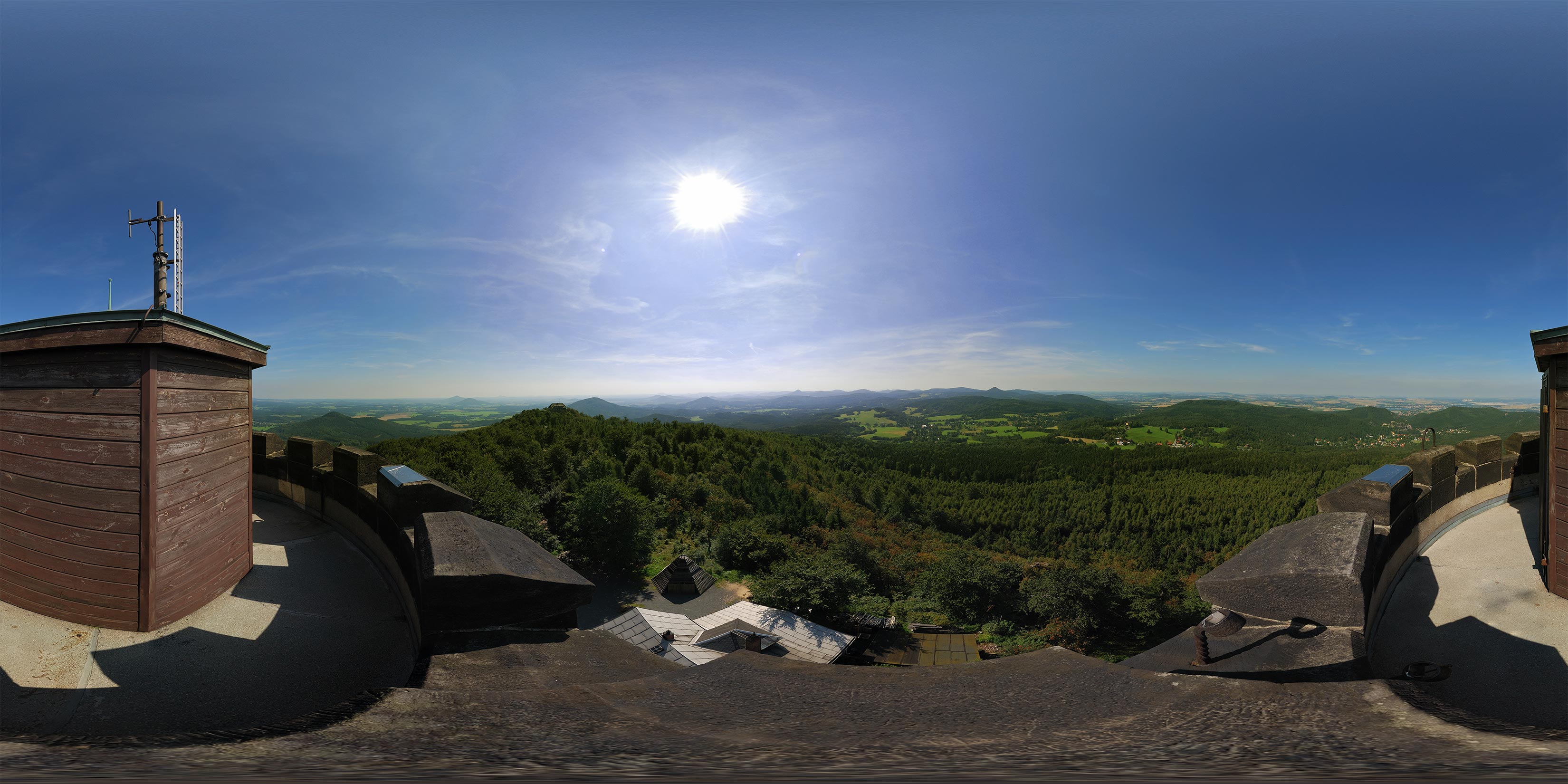 Hochwald Turmbaude - Aussicht vom Turm