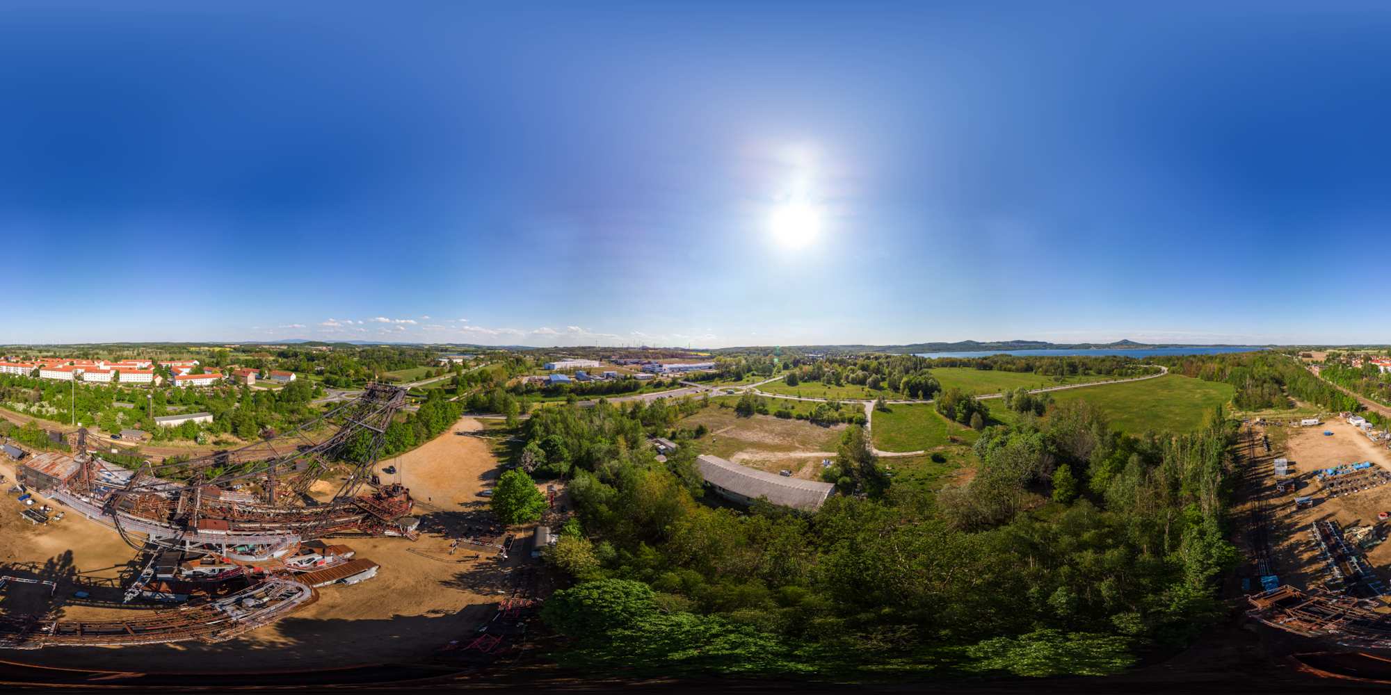 Luftpanorama - Museums-Schaufelradbagger Nr. 1452