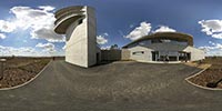 360 Grad Panorama: Bistro, Konferenz- und Ausstellungsräume (Kommunikations- und Naturschutzzentrum Weißwasser)