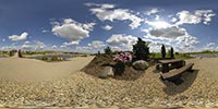 360 Grad Panorama: Rhododendron (Findlingspark Nochten)