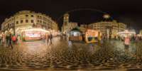 360 Grad Panorama: Schlesischer Christkindelmarkt 2014 Untermarkt (Stadt Görlitz)