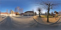 360 Grad Panorama: Zinzendorfplatz (Stadt Herrnhut)
