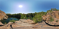 360 Grad Panorama: Steinbruch (Königshainer Berge)