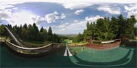 360 Grad Panorama: Skischanzen auf dem Kottmar (Gemeinde Eibau)