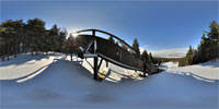 360 Grad Panorama: Skischanze auf dem Kottmar Winter (Gemeinde Eibau)