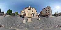 360 Grad Panorama: Bahnhofsstraße Postsäule (Stadt Löbau)