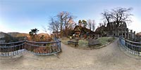 360 Grad Panorama: Klosterfriedhof (Burg und Kloster Oybin)