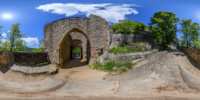 360 Grad Panorama: Zweites Burgtor (Burg und Kloster Oybin)