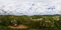 360 Grad Panorama: Luftpanorama - Nordansicht (Burg und Kloster Oybin)