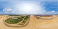 360 Grad Panorama: Rekultivierungsflächen beim Schweren Berg (OT Nochten)
